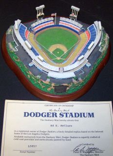 Danbury Mint Los Angeles Dodgers Stadium Replica Stadium   RARE
