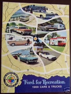 1969 Ford RV Sales Brochure Cars Trucks for Recreation