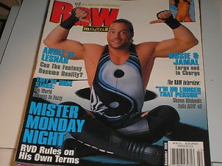 WWE RAW magazine, nov. 2002 . ANGLE vs. LESNAR, MISTER MONDAY 