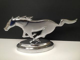 Cast Iron Ford Mustang Horse Emblem Hood Ornament Decor Table Desk 