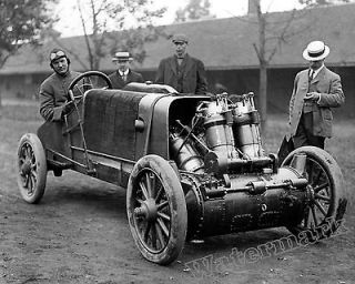 Photograph Vintage Image Walter Christie Front Wheel Drive Car Racer 