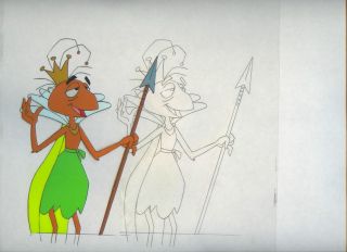 ANT AND THE AARDVARK PRODUCTION CEL W/PENCIL DRAWING