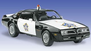 Franklin Mint 1977 Pontiac Trans Am Police Car 1/24 DIECAST CAR 