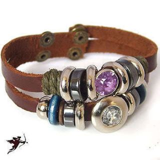   bracelet wristband purple clear jewels ethnic handcraft artisan