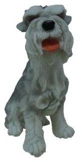 Schnauzer Dog Indoor Outdoor Statue Figure, By EST 3165