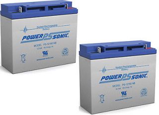 Power Sonic 2 Pack   12V 18Ah APC RBC7 SU1000XL SU1000XLNET Battery