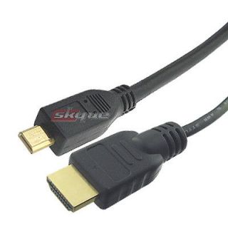   Gold Plated HDMI/Micro HDMI TV AV AV CABLE CORD for Droid X2 Evo 4g