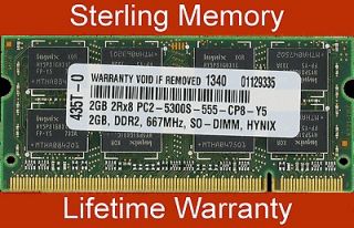 2GB MEMORY FOR ASUS EEE PC 1000 1000H 1000HA 1000HD 1000HE 1001HA 