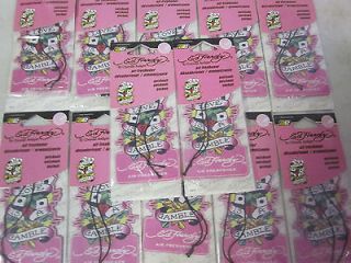 LOT OF ~12~ PACKS ED HARDY ~ PATCHOULI ~ HANGING CAR / HOME AIR 