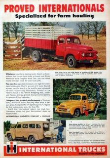 1953 International Travelall R 110 Pickup Truck & R 160 Truck Original 