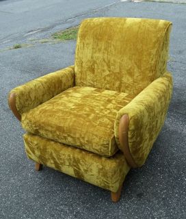 Heywood Wakefield M560C M960C Upholstered Arm Chair