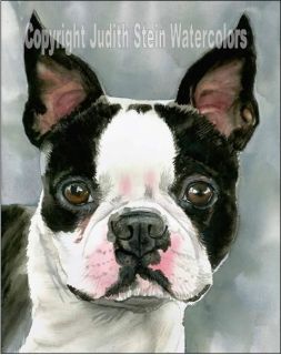 boston terrier in Art from Dealers & Resellers