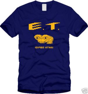 New E.T. ATARI 2600 SHIRT spielberg game Retro S M L 2X