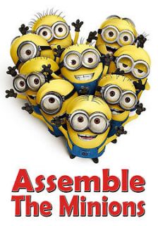 Despicable Me Minions Assemble The Minions Custom Cool NEW White T 