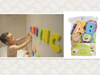 Munchkin 28 Pieces Learn Bath Shape Letters and SpongeBob Dolls Toy 