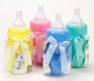 New Baby Shower 14pc Bottle Bank Gift Set, Bib, Bottles, Teether 