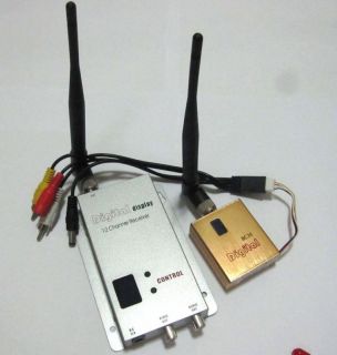   SLIM Wireless 1.2Ghz RC Toy Camera AV CCTV Transmitter @12Ch Receiver