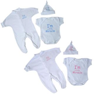 Premature Baby Doll Clothes 3 Pce Miracle Set 3.5 5.5lb