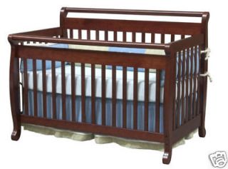   EMI Baby Infant CRIB Toddler BED Cherry WOOD includes toddler rail
