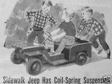 You can build a SIDEWALK JEEP  Plans