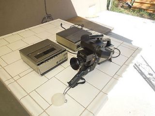 Hitachi VK C850 Vintage Professional Color VHS Movie Camera with 