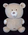   Tan Velour Hug Me Teddy Bear Plush Stuffed Animal Baby Lovey Toy