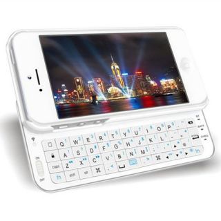 Slide Wireless Bluetooth Keyboard Hard Shell Case Cover for iPhone 5 