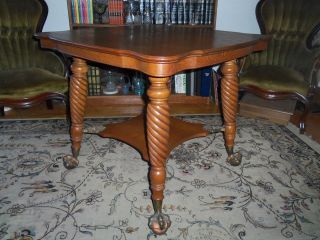 antique claw foot table in Tables