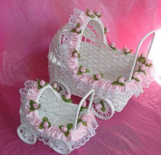   Baby Carriage   Set of 2   For Baby Shower or Christening Decorations