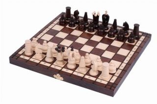 The Emperor Wood Chess Set with Board and Storage