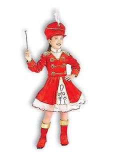 drum majorette major child costume dress sequin hat 8 10 medium girl 
