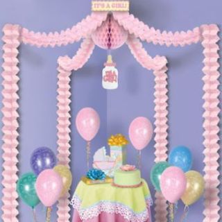 Baby Shower Canopy Its a Girl Covers approximately 20x20