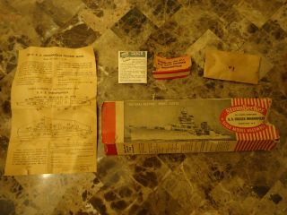   US Cruiser Indianpolis BOX and Directions ONLY Vintage Balsa wood