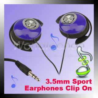   Headphones Super Bass Earphone Secure Fit For  MP4 CD Player Purple
