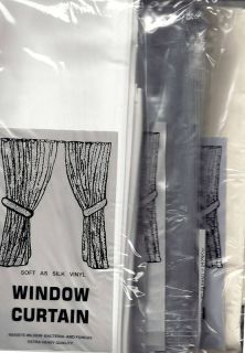 vinyl window curtains in Shower Curtains