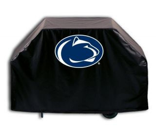   Nittany Lions Black Vinyl Barbecue Grill Cover  2 Sizes Available