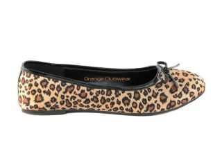    16 Womens Cheetah Leopard Print Satin Flats Basic Flat Casual Shoes