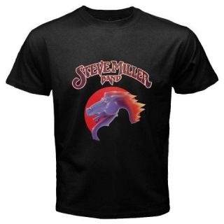 The Steve Miller Band Greatest Hits Logo Rock Band Mens Black T Shirt 