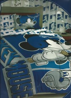 Twin Comforter Reversible Set Disney Mickey Mouse LA Dodgers Baseball