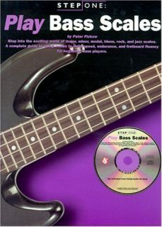 Step One Play Bass Scales Guitar Tuition Book & Play Along Cd 