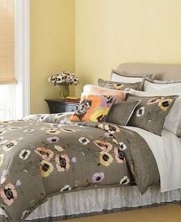   Martha Stewart Bedding Pastel Poppies 6PC Comforter Set King Queen Ful