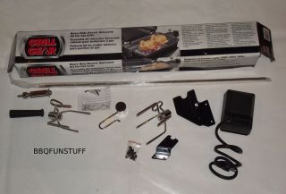   Gas Grill Deluxe Solid Spit 28.5   32 Rotisserie Kit GG38 18