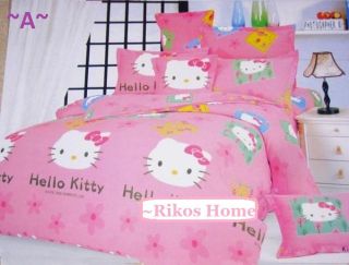   Kitty Tailor Make Bedding Fitted Bedsheet/Quilt Case/Curtain RARE