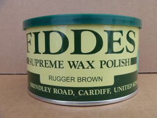 New Fiddes & Son Supreme Wax Polish 400ml Rugger Brown