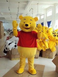 New Mascot Costume Winnie The Pooh Bear Cosplay Cloth Adult Size Fancy 