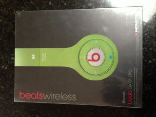 Monster Beats By Dr. Dre Wireless, Bluetooth Lime GREEN New in Box 