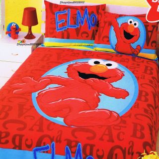   Elmo circle ~ Double/Full Bed Quilt Doona Duvet Cover Set ~ New
