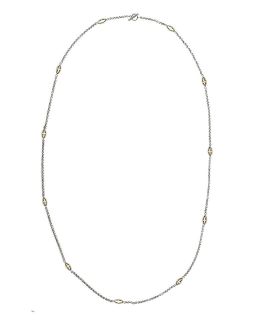 Slane Jewelry Marquis Olive Quartz Chain Necklace