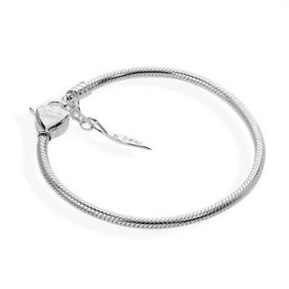 Amore & Baci Silver Charm Bead Bracelet Medium 67002