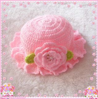   Toddler Kid baby Handmade Crochet Princess Hat Beanie Photography Prop